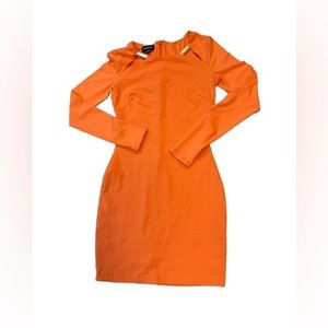 BEBE Salmon orange above the knee dress